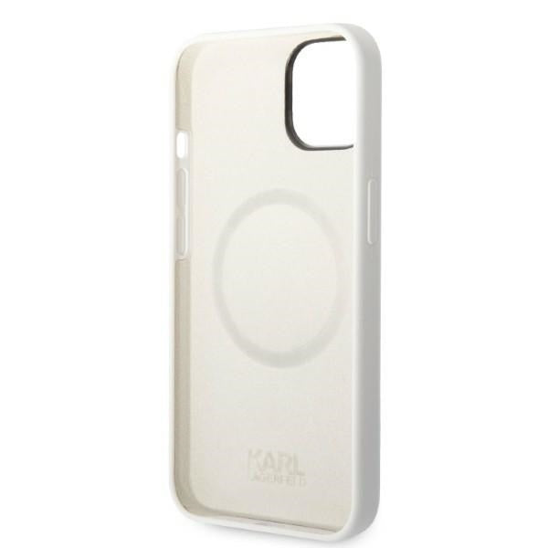 MagSafe Case for Apple iPhone 14 Plus, Karl Lagerfeld, Choupette Silicone, White