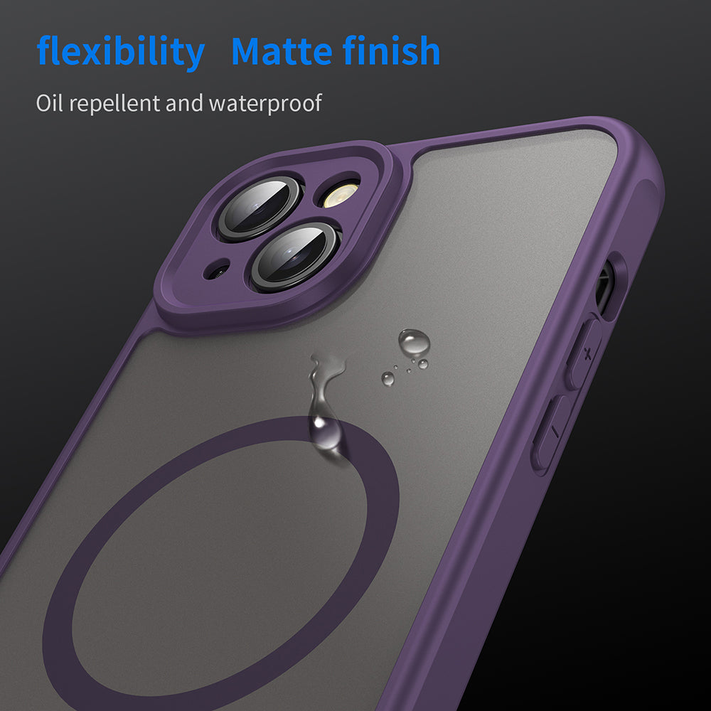 Coque MagSafe pour Apple iPhone 14 Plus, Techsuit, HaloFrost II, Violet