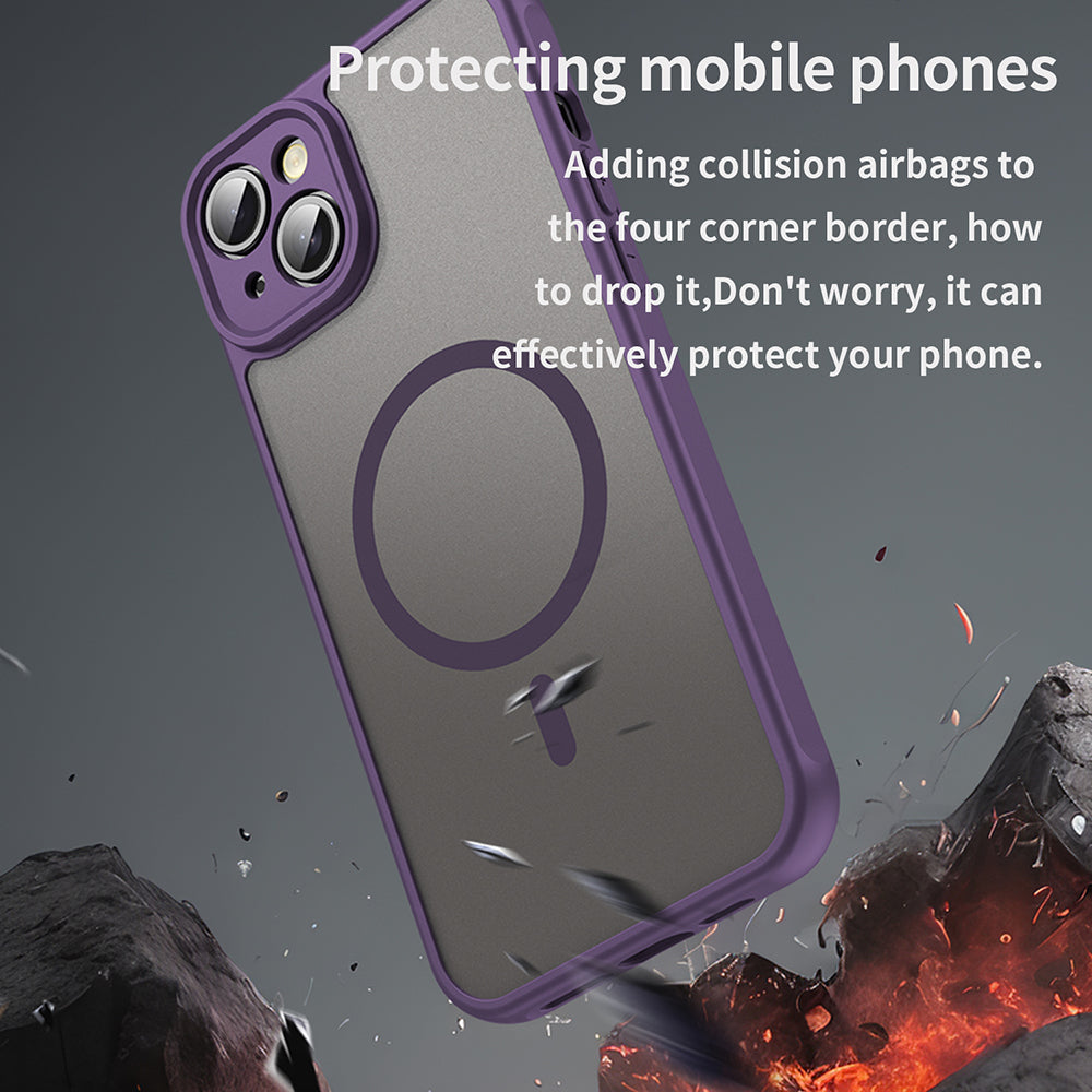 Coque MagSafe pour Apple iPhone 14 Plus, Techsuit, HaloFrost II, Violet