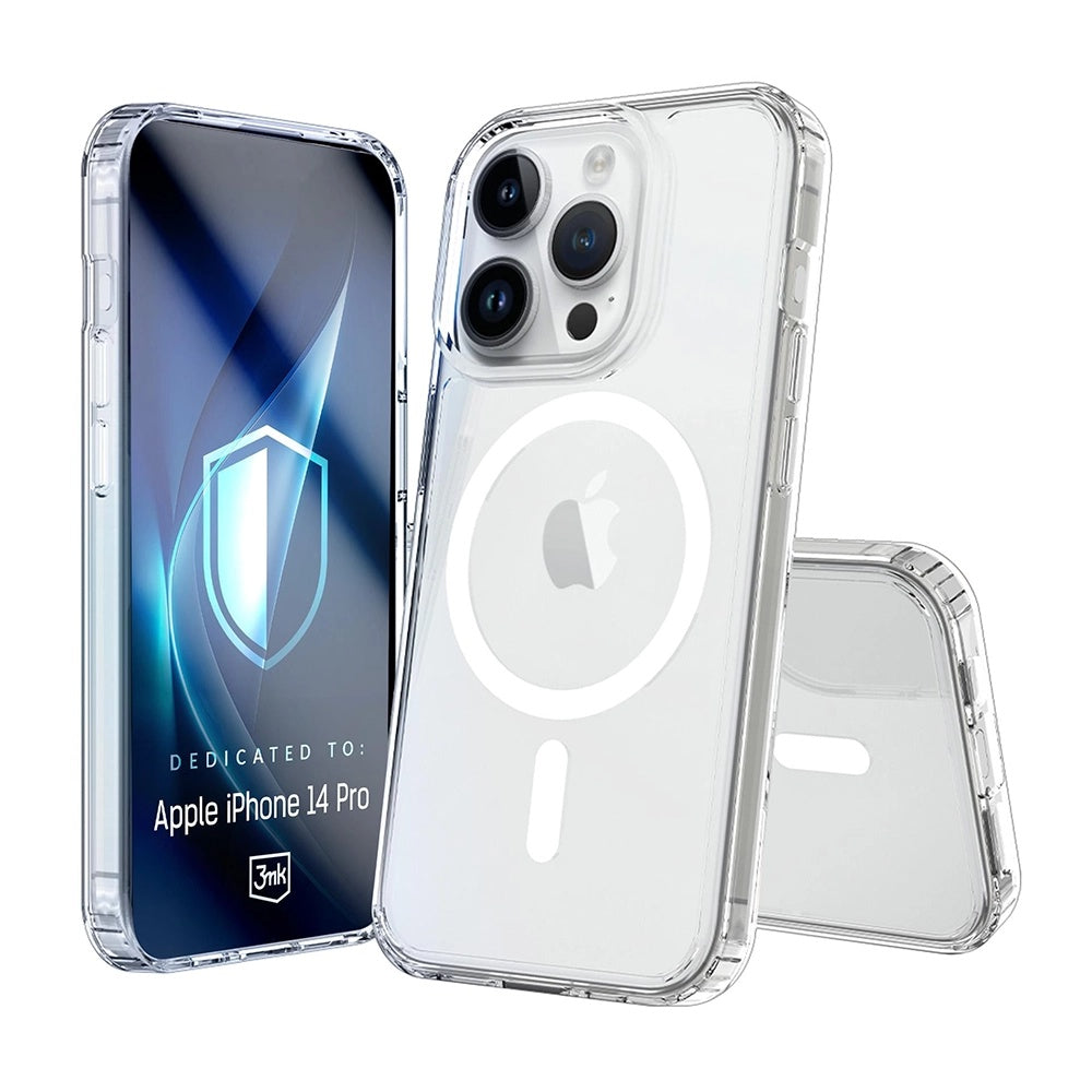 Coque MagSafe pour Apple iPhone 14 Pro, 3MK, Armor MagCase, Transparente