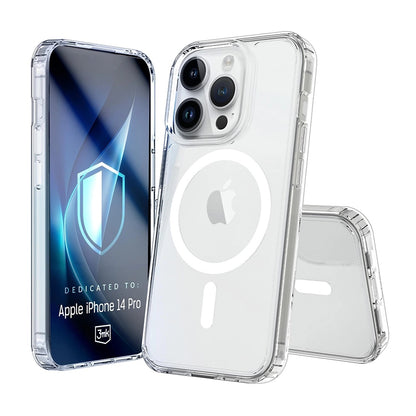 Coque MagSafe pour Apple iPhone 14 Pro, 3MK, Armor MagCase, Transparente