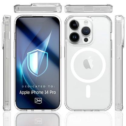 Coque MagSafe pour Apple iPhone 14 Pro, 3MK, Armor MagCase, Transparente