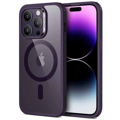 Coque MagSafe pour Apple iPhone 14 Pro, ESR, Classic Hybrid, Violet Transparent