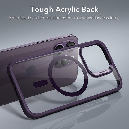 Coque MagSafe pour Apple iPhone 14 Pro, ESR, Classic Hybrid, Violet Transparent
