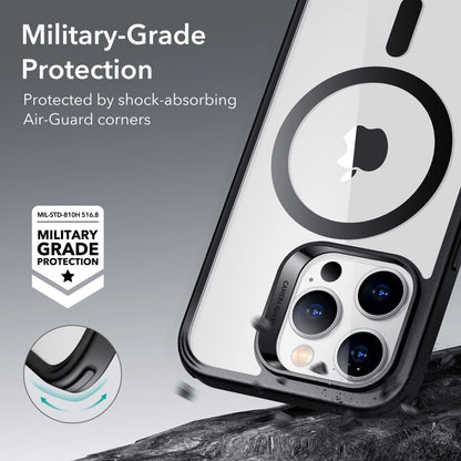 Coque MagSafe pour Apple iPhone 14 Pro, ESR, Classic Hybrid, Noire Transparente