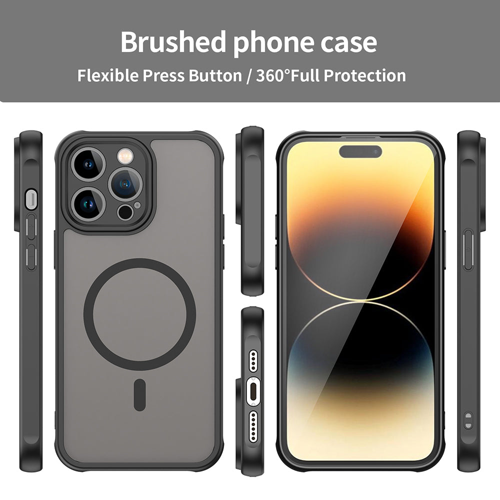 MagSafe-hoesje voor Apple iPhone 14 Pro Max, Techsuit, HaloFrost II, Zwart