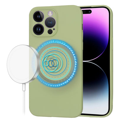 Coque MagSafe pour Apple iPhone 14 Pro Max, Techsuit, SoftFlex, Matcha