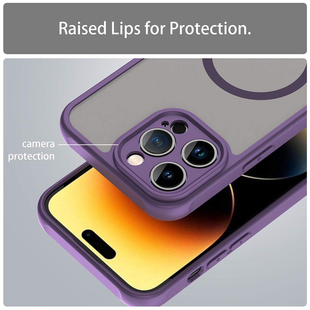 Coque MagSafe pour Apple iPhone 14 Pro, Techsuit, HaloFrost II, Violet