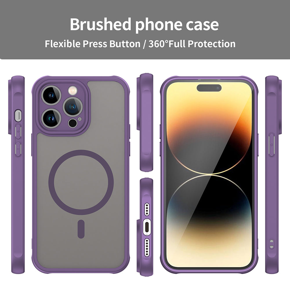 Coque MagSafe pour Apple iPhone 14 Pro, Techsuit, HaloFrost II, Violet