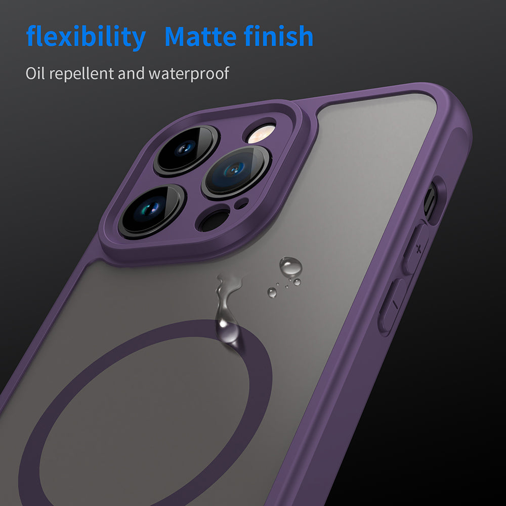 Coque MagSafe pour Apple iPhone 14 Pro, Techsuit, HaloFrost II, Violet