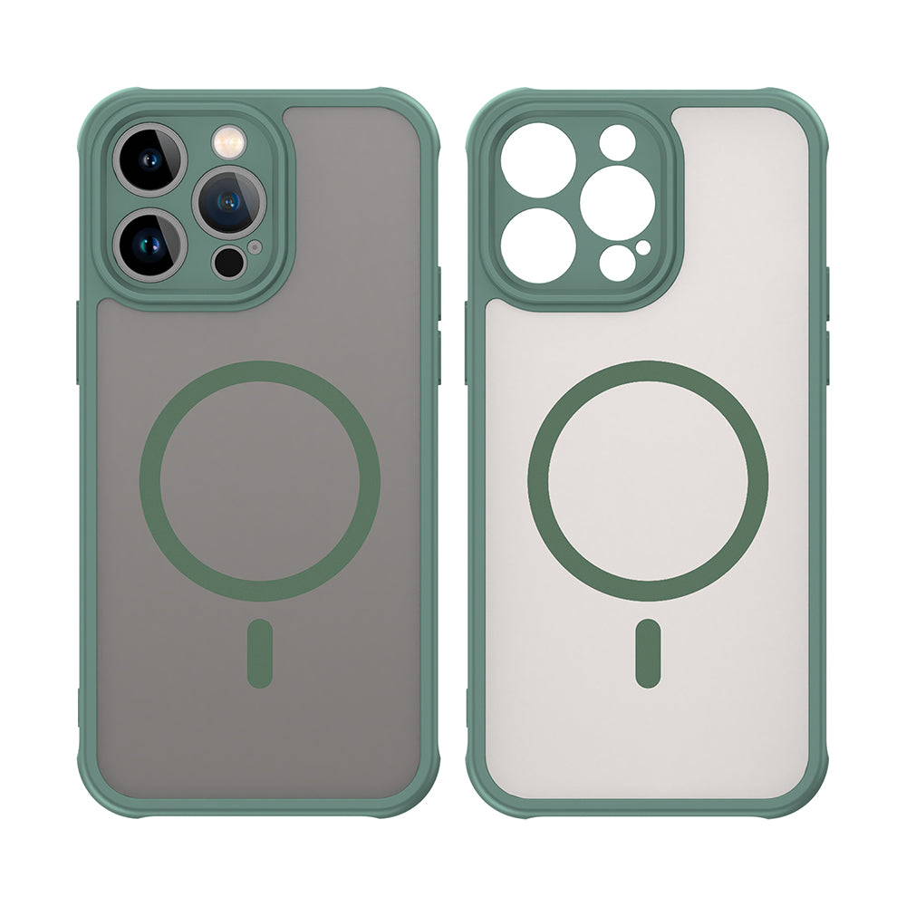 Coque MagSafe pour Apple iPhone 14 Pro, Techsuit, HaloFrost II, Vert