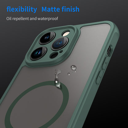 Coque MagSafe pour Apple iPhone 14 Pro, Techsuit, HaloFrost II, Vert