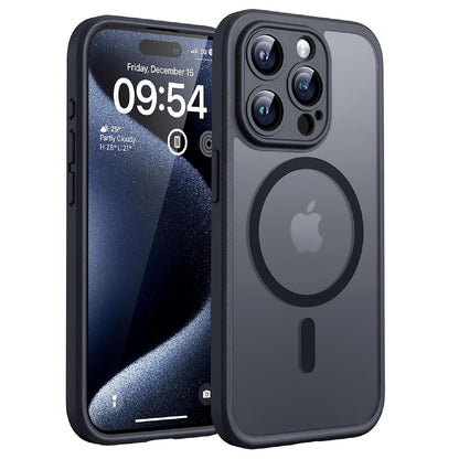 Coque MagSafe pour Apple iPhone 14 Pro, Techsuit, PureFrost, Noire