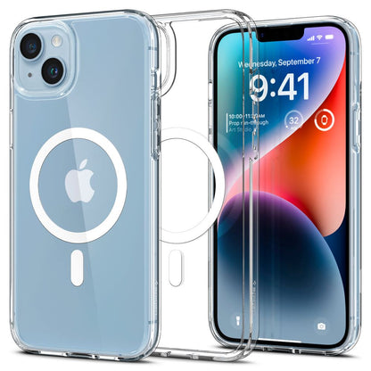 MagSafe Hülle für Apple iPhone 14, Spigen, Ultra Hybrid, Weiß ACS05048