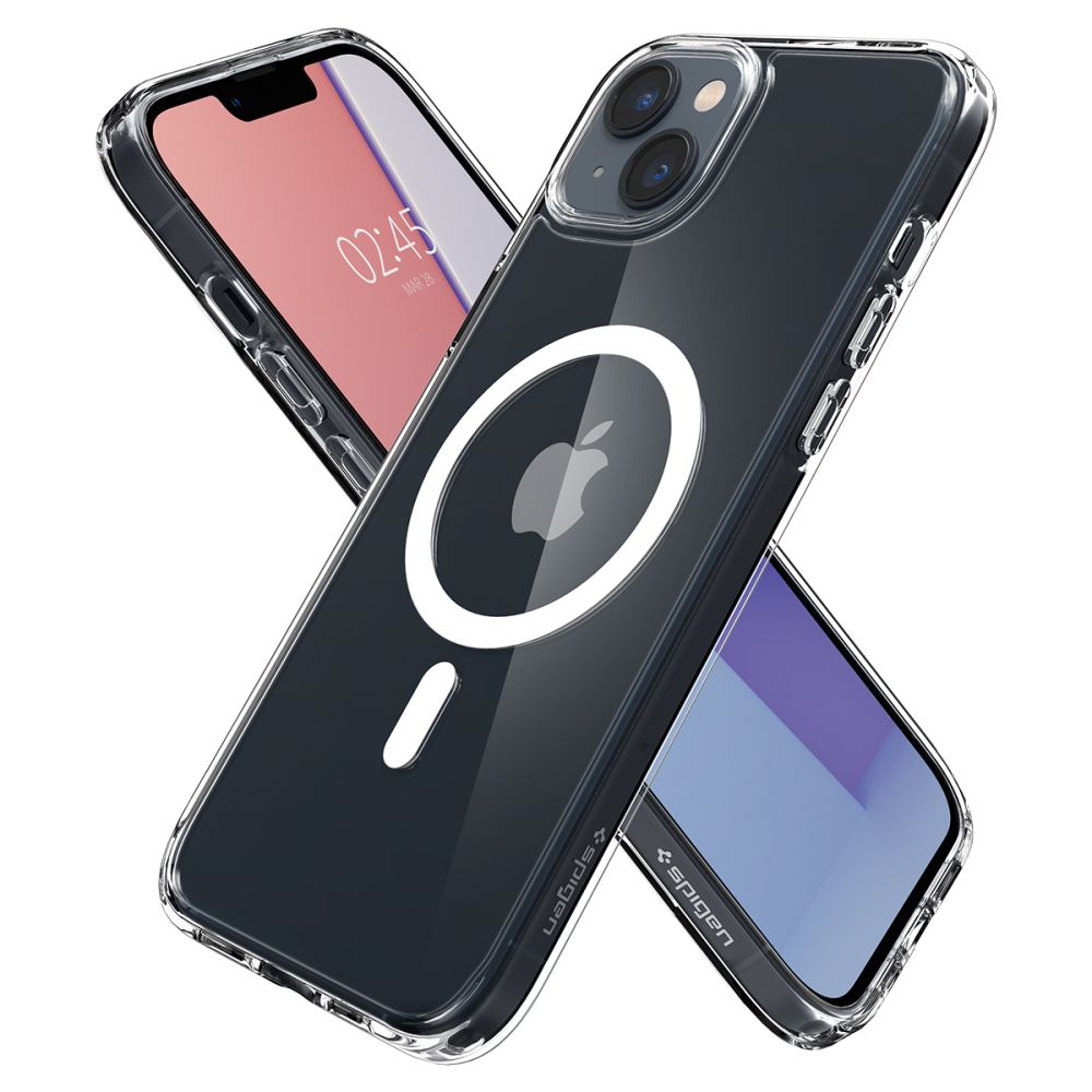 MagSafe Hülle für Apple iPhone 14, Spigen, Ultra Hybrid, Weiß ACS05048