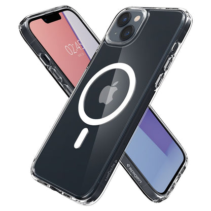 MagSafe Hülle für Apple iPhone 14, Spigen, Ultra Hybrid, Weiß ACS05048