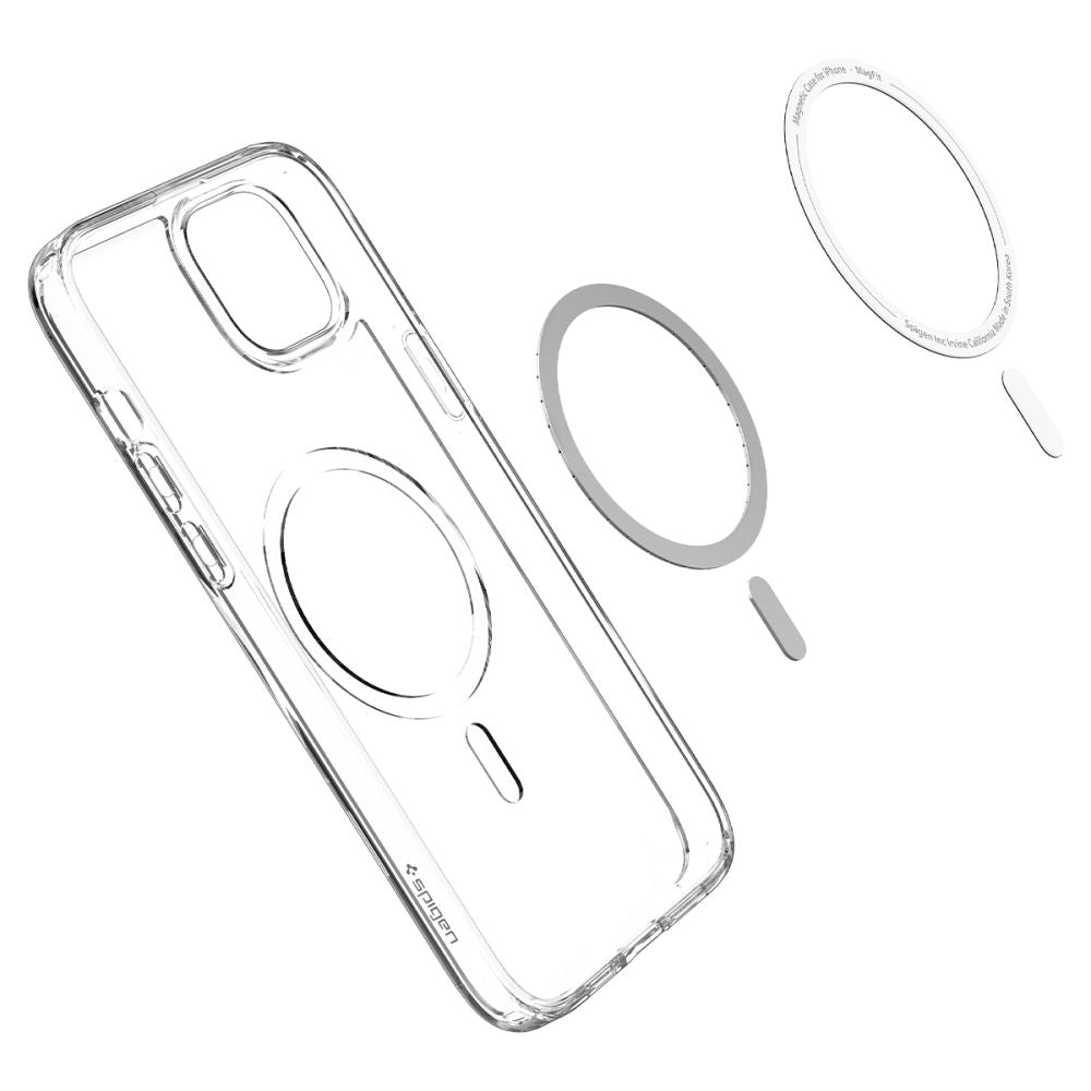 MagSafe Hülle für Apple iPhone 14, Spigen, Ultra Hybrid, Weiß ACS05048
