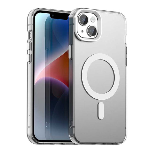 Coque MagSafe pour Apple iPhone 14, Techsuit, CandyCase, Blanche