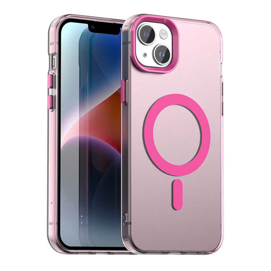 Coque MagSafe pour Apple iPhone 14, Techsuit, CandyCase, Rose