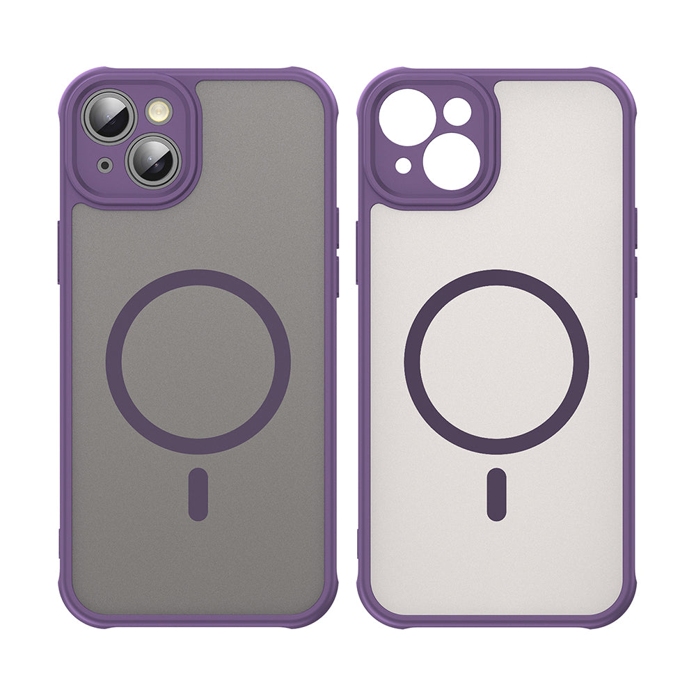 Coque MagSafe pour Apple iPhone 14, Techsuit, HaloFrost II, Violet