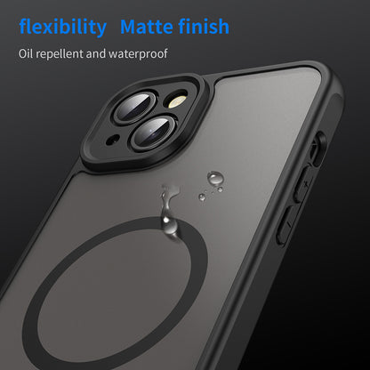 Coque MagSafe pour Apple iPhone 14, Techsuit, HaloFrost II, Noire