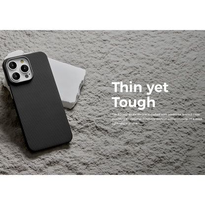 Étui MagSafe pour Apple iPhone 15, Edizard, Air, Noir