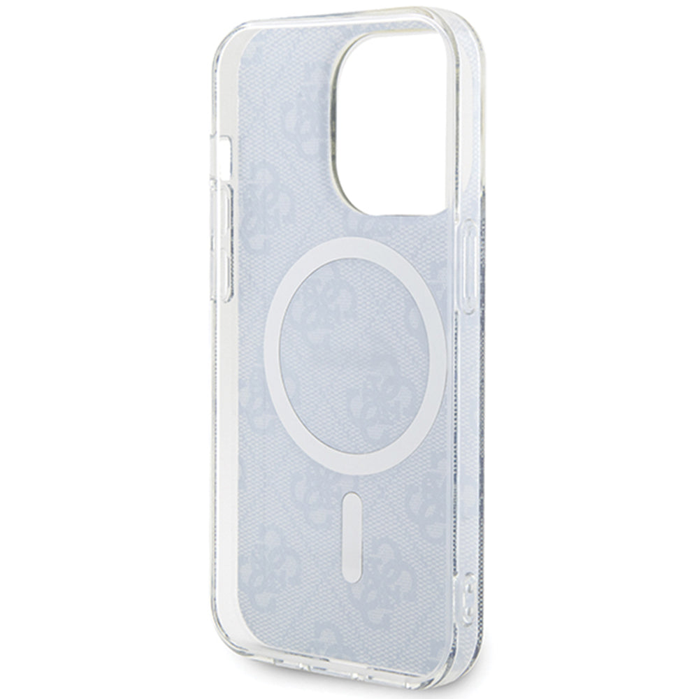 Coque MagSafe pour Apple iPhone 15, Guess, IML 4G, Bleue