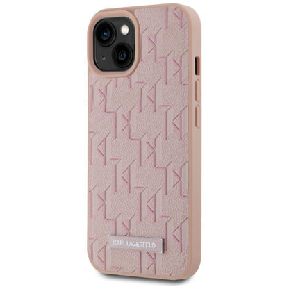 MagSafe Case for Apple iPhone 15, Karl Lagerfeld, Hot Stamp, Pink