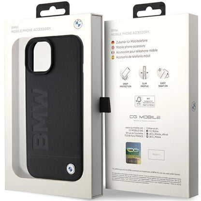 MagSafe-hoes voor Apple iPhone 15 Plus, BMW, Natural Hot Stamp, Zwart