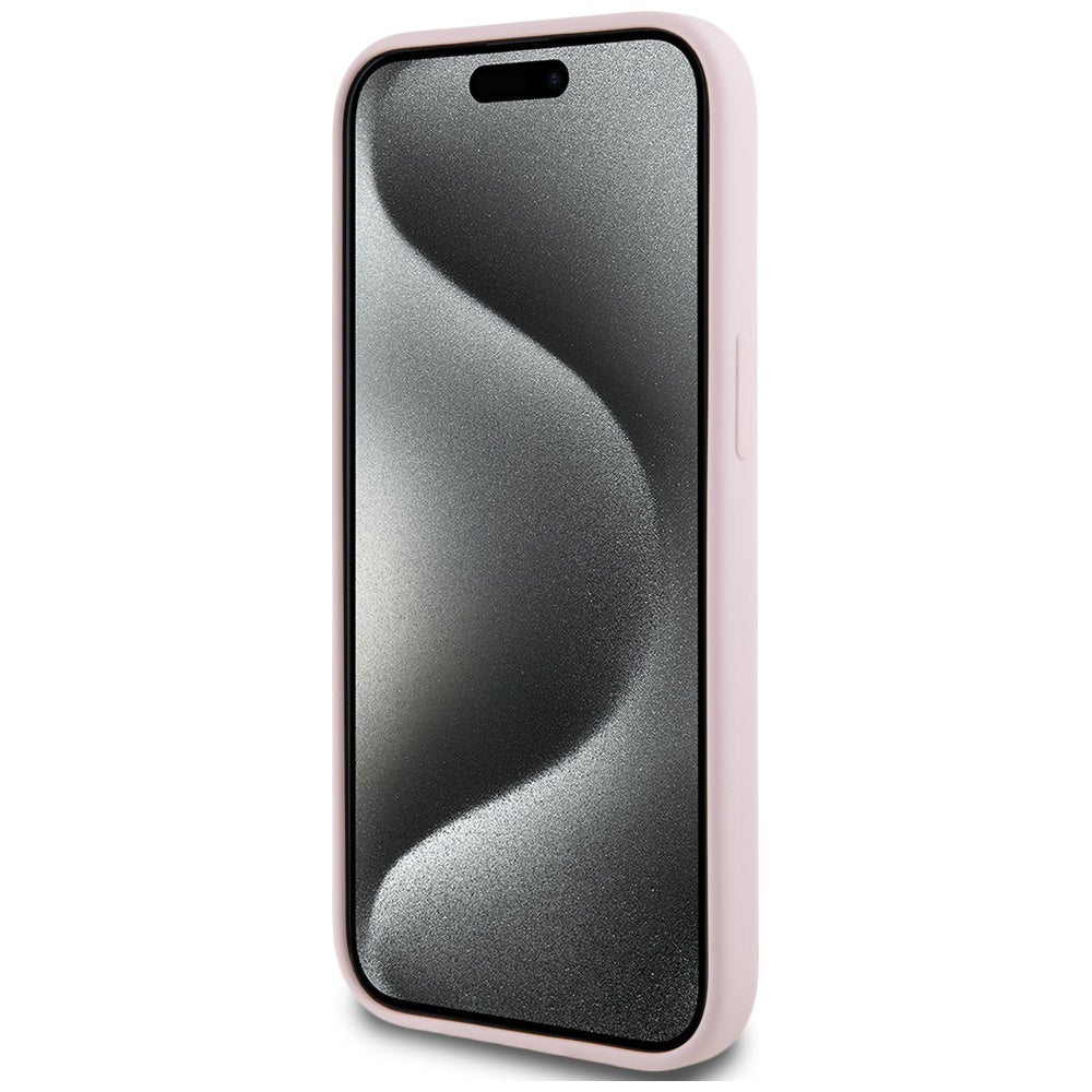 MagSafe hoesje voor Apple iPhone 15 Plus, Karl Lagerfeld, Silicone Karl & Choupette, Roze
