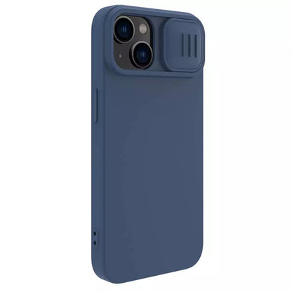 MagSafe-hoes voor Apple iPhone 15 Plus, Nillkin, CamShield Silky, Blauw