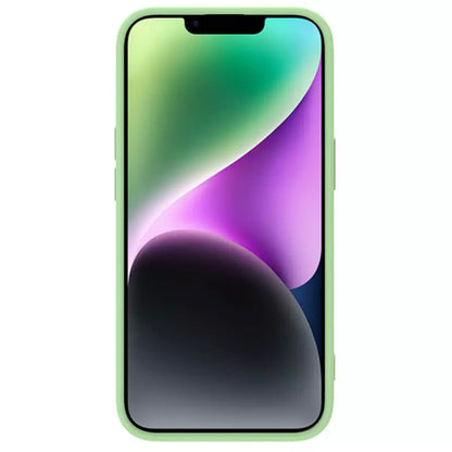 MagSafe-hoes voor Apple iPhone 15 Plus, Nillkin, CamShield Silky, Lichtgroen