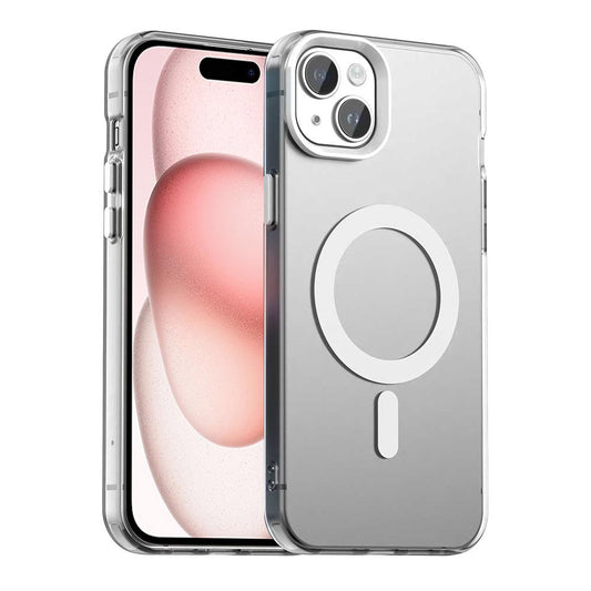 Coque MagSafe pour Apple iPhone 15 Plus, Techsuit, CandyCase, Blanche