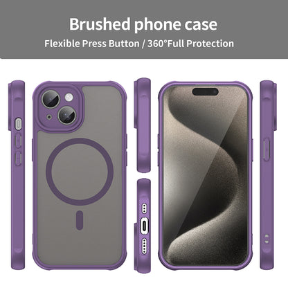 Coque MagSafe pour Apple iPhone 15 Plus, Techsuit, HaloFrost II, Violet