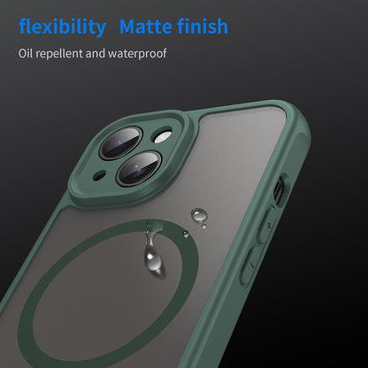 MagSafe-Hülle für Apple iPhone 15 Plus, Techsuit, HaloFrost II, Grün