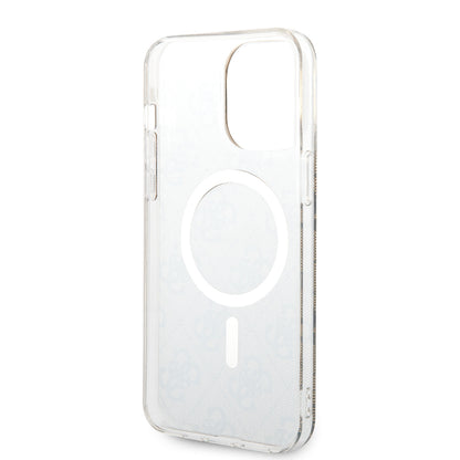 MagSafe Case for Apple iPhone 15 Pro, Guess, 4G IML, Brown