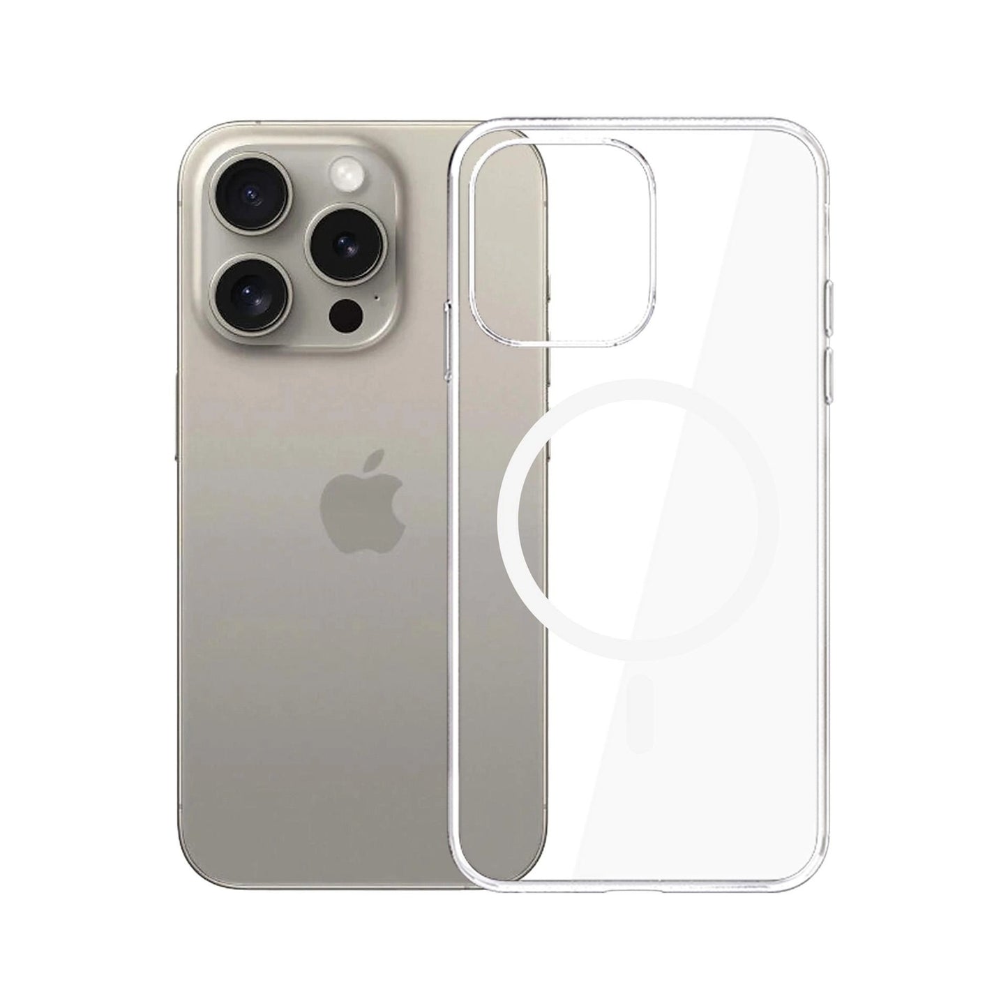 MagSafe-Hülle für Apple iPhone 15 Pro Max, 3MK, Clear MagCase, Transparent