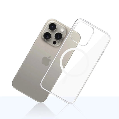 MagSafe-Hülle für Apple iPhone 15 Pro Max, 3MK, Clear MagCase, Transparent