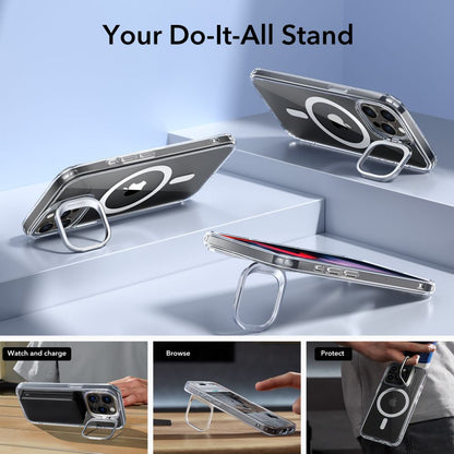 Coque MagSafe pour Apple iPhone 15 Pro Max, ESR, Classic Hybrid Kickstand, Transparente