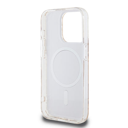 MagSafe hoesje voor Apple iPhone 15 Pro Max, Guess, IML Gcube, Bruin