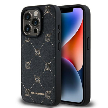 MagSafe hoes voor Apple iPhone 15 Pro Max, Karl Lagerfeld, Karl's Head, Zwart