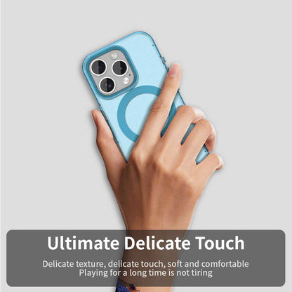 Coque MagSafe pour Apple iPhone 15 Pro Max, Techsuit, CandyCase, Bleue