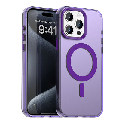 Coque MagSafe pour Apple iPhone 15 Pro Max, Techsuit, CandyCase, Violet