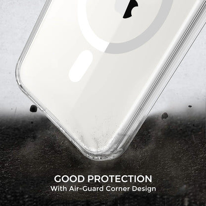 MagSafe-Hülle für Apple iPhone 15 Pro Max, Techsuit, Pro, Transparent