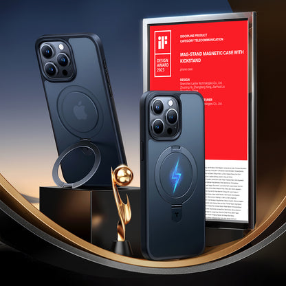 MagSafe Case for Apple iPhone 15 Pro Max, Torras, Ostand, Black