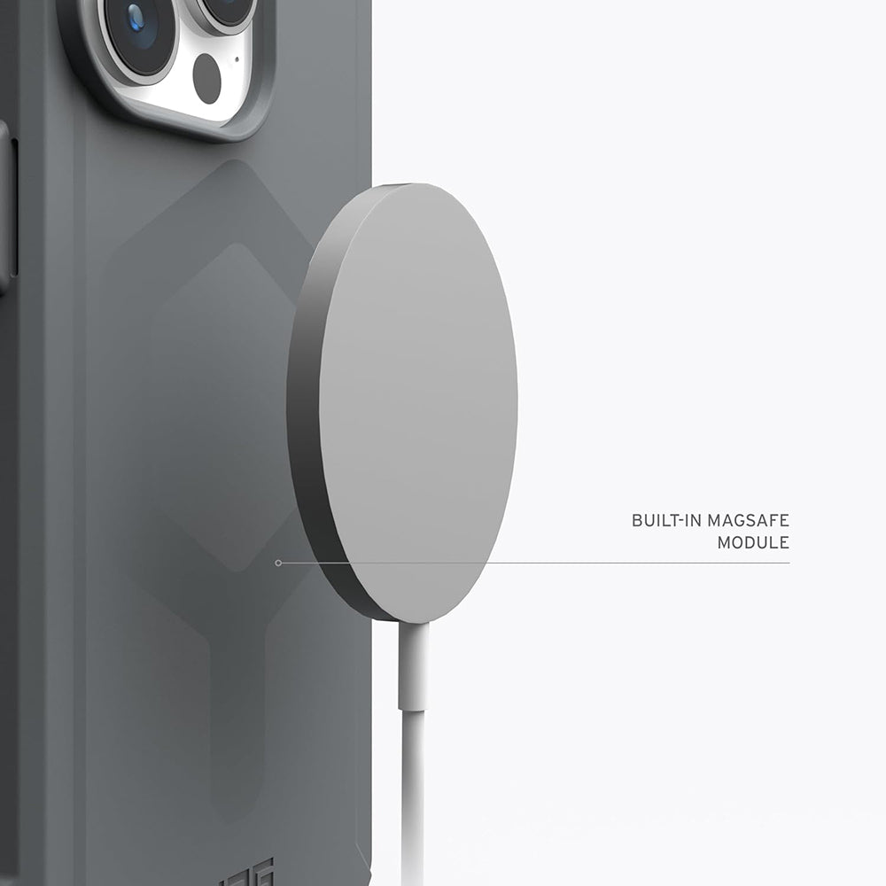 MagSafe-Hülle für Apple iPhone 15 Pro Max, Urban Armor Gear, Essential Armor, Silber