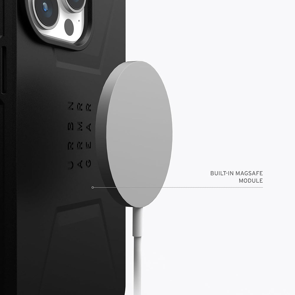 MagSafe-Hülle für Apple iPhone 15 Pro Max, Urban Armor Gear, Essential Armor, Schwarz