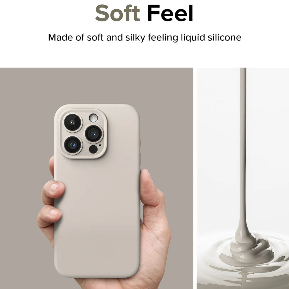 MagSafe hoesje voor Apple iPhone 15 Pro, Ringke, Siliconen, Limegroen