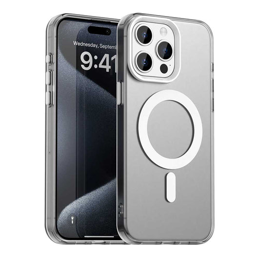 Coque MagSafe pour Apple iPhone 15 Pro, Techsuit, CandyCase, Blanche