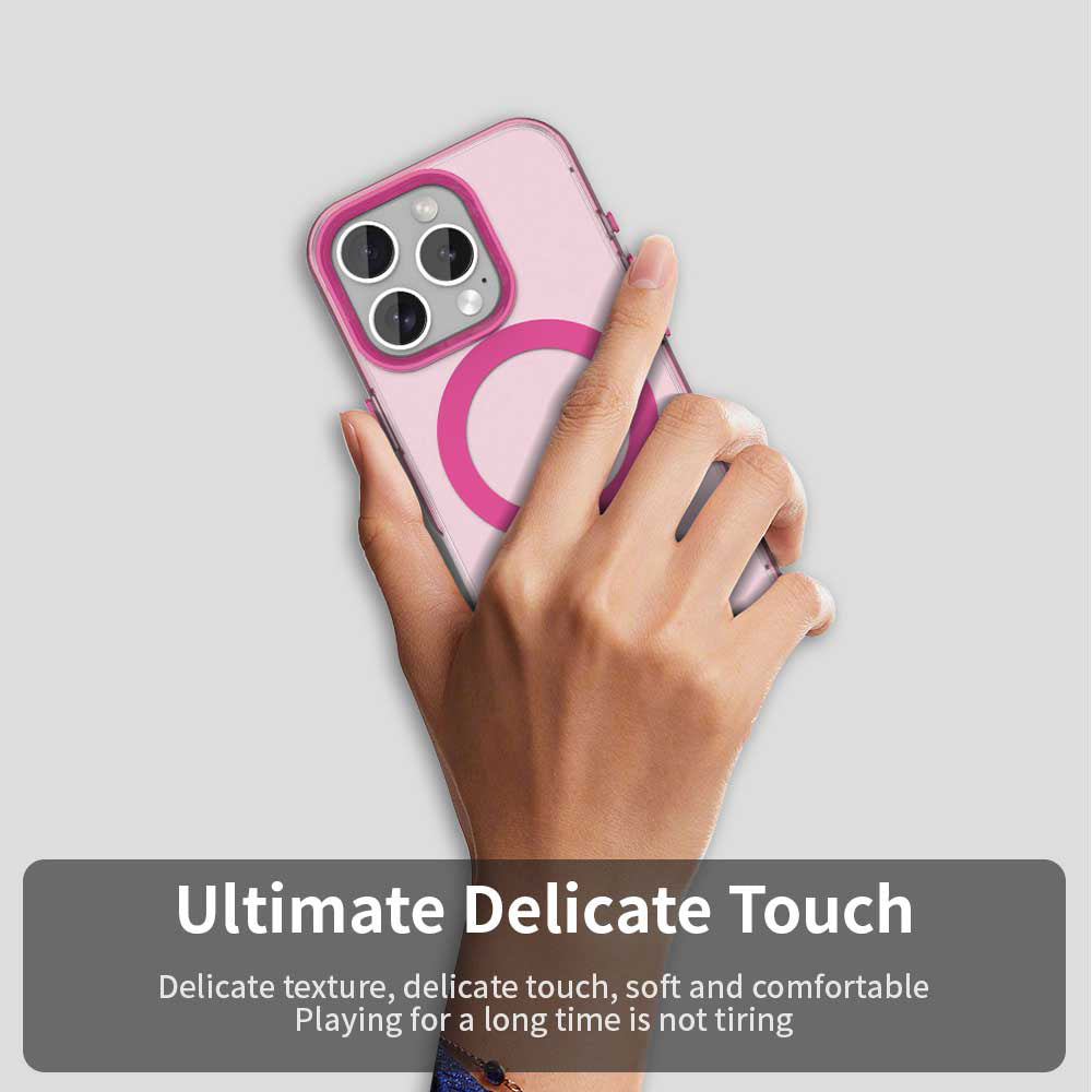 MagSafe-Hülle für Apple iPhone 15 Pro, Techsuit, CandyCase, Rosa